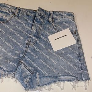 Womens Brand New Alexander Wang Bite High Rise Shorts